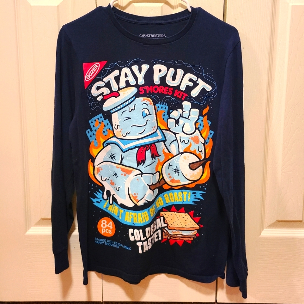 Loot Wear Ghostbusters Stay Puft Longsleeve Graphic Tee